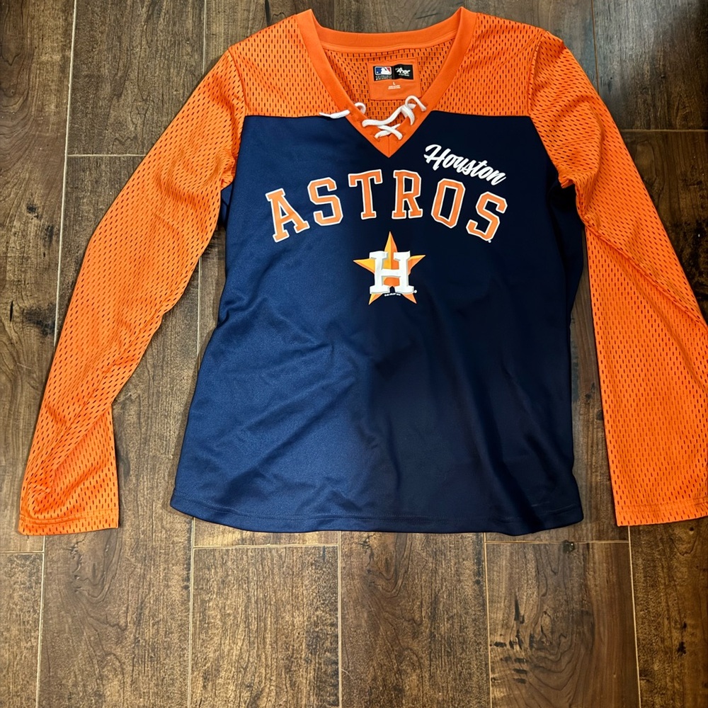 MLB Orange and Blue Astros Jersey